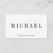 Serifフォント 名刺 (正面)