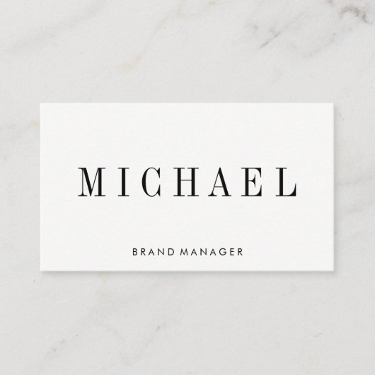 Serifフォント 名刺 (正面)