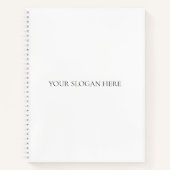 Serif引用文カスタムでのスローガンまたはフォントを追加 ノートブック (正面)