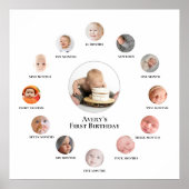 Serif 1st year 12ヶ月フォトメモリカスタム ポスター (正面)