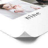 Serif 1st Year 12 Photo Collage with Monthsポスター ポスター (角)