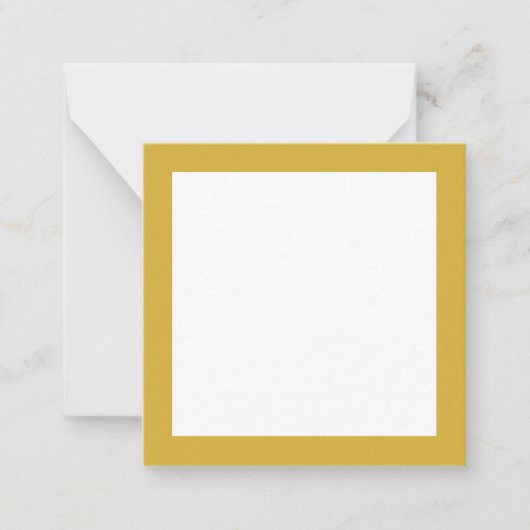 Serif Font Simple Professional Plain Gold White ノートカード (正面)