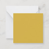 Serif Font Simple Professional Plain Gold White ノートカード (裏面)