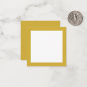 Serif Font Simple Professional Plain Gold White ノートカード (正面/裏面インサイチュ)