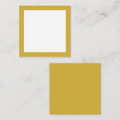 Serif Font Simple Professional Plain Gold White ノートカード (正面/裏面)