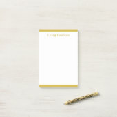 Serif Font Simple Professional Plain Gold White ポストイット (デスク上)