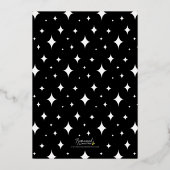 Serif Happy Holidaysの写真 箔シーズンカード (裏面)