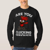 Serious Farmer Chicken Tシャツ (正面)