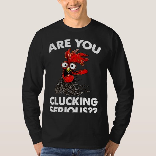 Serious Farmer Chicken Tシャツ (正面)