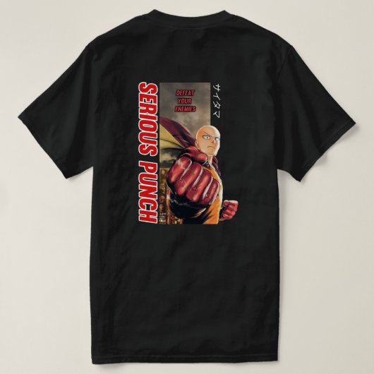 Serious punch tシャツ (デザイン裏面)