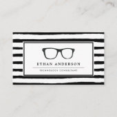 Serious Spectacles | 楽しいテクノロジーのテーマ 名刺 (正面)