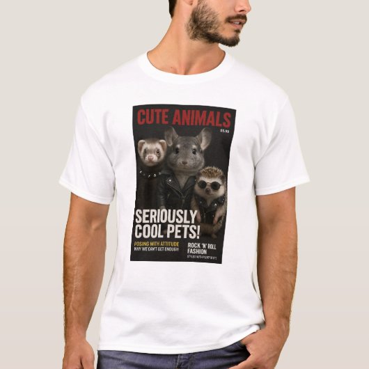 Seriously Cool Pets – Rock Style Trio Tシャツ (正面)