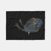 Seriously Funny Crow Sarcastic Quote フリースブランケット (正面(横))