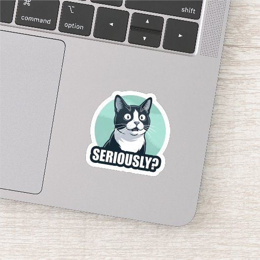 Seriously? Funny Dog Sticker | Sarcastic Reaction  シール (詳細)