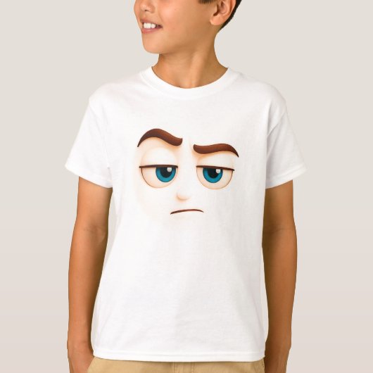 Seriously? unimpressed blue eyed big mood tシャツ (正面)