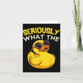 Seriously What The Funny Duck For Men Women Cool A カード (正面)