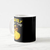 Seriously What The Funny Duck For Men Women Cool A コーヒーマグカップ (正面左)