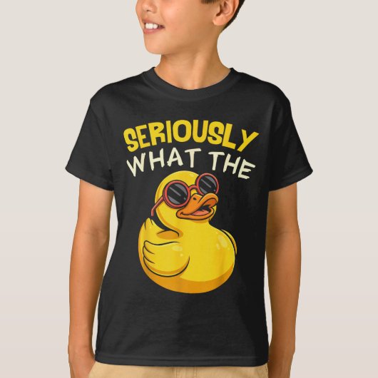 Seriously What The Funny Duck For Men Women Cool A Tシャツ (正面)