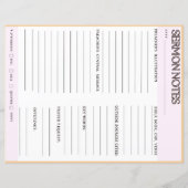 Sermonノートのワークシート (裏面)