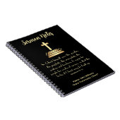 Sermon Notebook with Bible Verse & Cross ノートブック (右側)