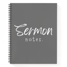 Sermon Notesスパイラルノートブック
