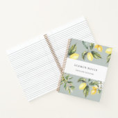 Sermon Notes水彩画レモンのオリーブ ノートブック (内部)