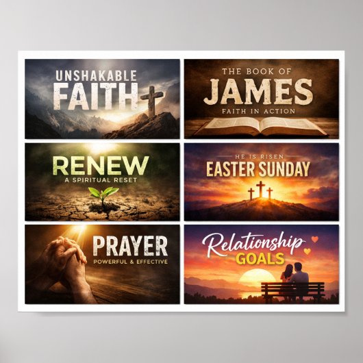 Sermon series graphics digital bundle ポスター (正面)
