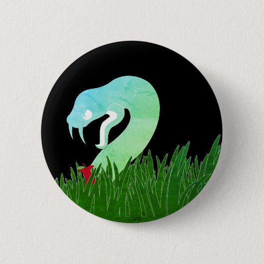 Serpent and apple pin/  缶バッジ (正面)