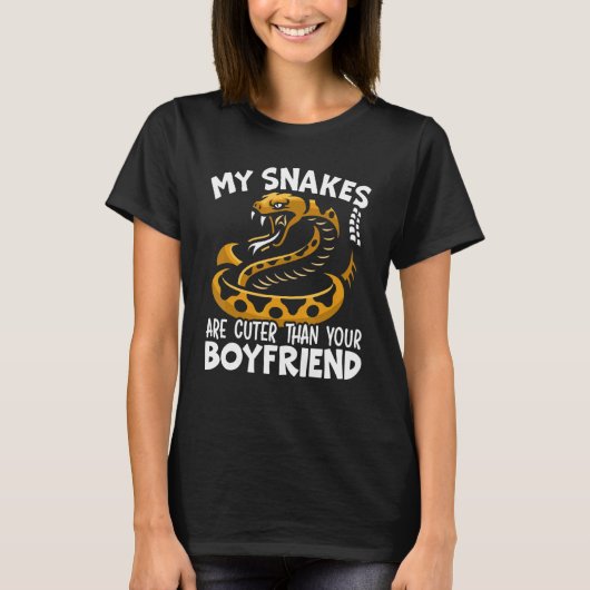 Serpent Animal Pet Herpetologist Snake Tシャツ (正面)