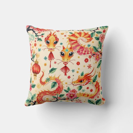 Serpent Dreams Chiness新年 クッション (裏面)