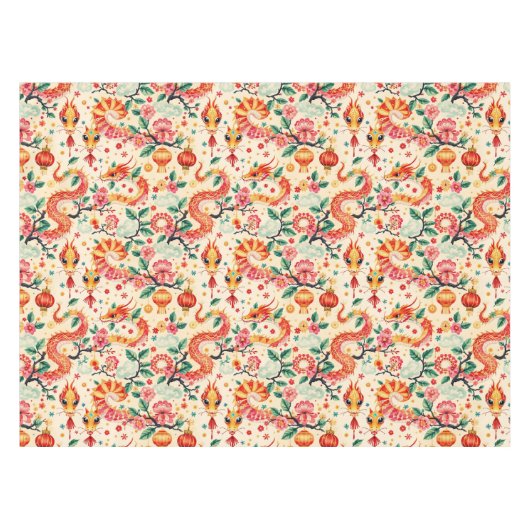 Serpent Dreams Chiness新年 テーブルクロス (正面(横))