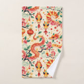 Serpent Dreams Chiness新年 バスタオルセット (ハンドタオル)