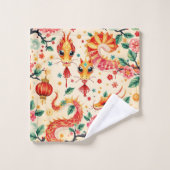 Serpent Dreams Chiness新年 バスタオルセット (ウォッシュタオル)