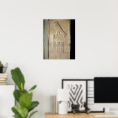 Serpent king stela, c.3000 BC （石灰岩） （も参照） ポスター (ホームオフィス)