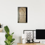 Serpent king stela, c.3000 BC （石灰岩） （も参照） ポスター (ホームオフィス)