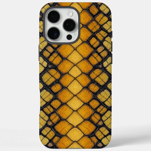 Serpent Luxe:イエローpython Case-Mate iPhoneケース (裏面)