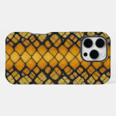 Serpent Luxe:イエローpython iPhoneケース (裏面横)