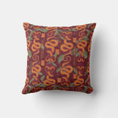 Serpent Luxe Pattern - The White Lotus クッション (裏面)