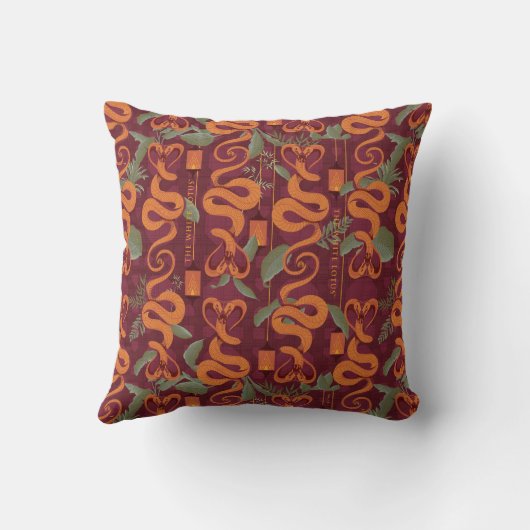 Serpent Luxe Pattern - The White Lotus クッション (裏面)