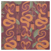 Serpent Luxe Pattern - The White Lotus ファブリック (見本)