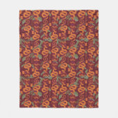 Serpent Luxe Pattern - The White Lotus フリースブランケット (正面)