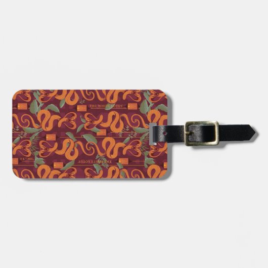 Serpent Luxe Pattern - The White Lotus ラゲッジタグ (正面横)