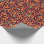 Serpent Luxe Pattern - The White Lotus ラッピングペーパー (角)