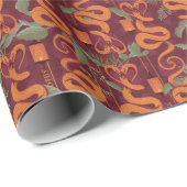 Serpent Luxe Pattern - The White Lotus ラッピングペーパー (ロールコーナー)