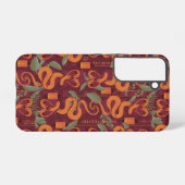 Serpent Luxe Pattern - The White Lotus Samsung Galaxyケース (裏面横)