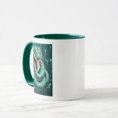 Serpent Vert aux Yeux Rouges. マグカップ (正面左)