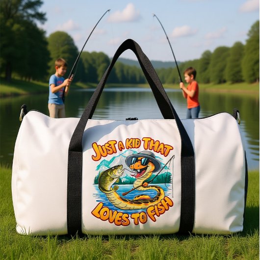 Serpentine Surprises: Snake With a Catch ダッフルバッグ