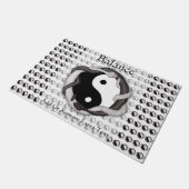 Serpentsデュアル（黒/白） ドアマット (アングル)