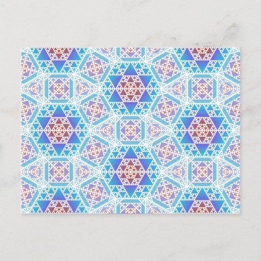 Serpienski Clockwork Lg任意の色はがき ポストカード (正面)