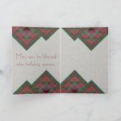 Serpinski's Squares Quiltedクリスマスフラクタル シーズンカード (内部)